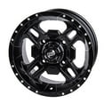 thumbnail image 1 of 4/110 Beartooth Wheel 12x7 5.0 + 2.0 Matte Black for Suzuki Vinson 500 4x4 Automatic 2003-2007, 1 of 1
