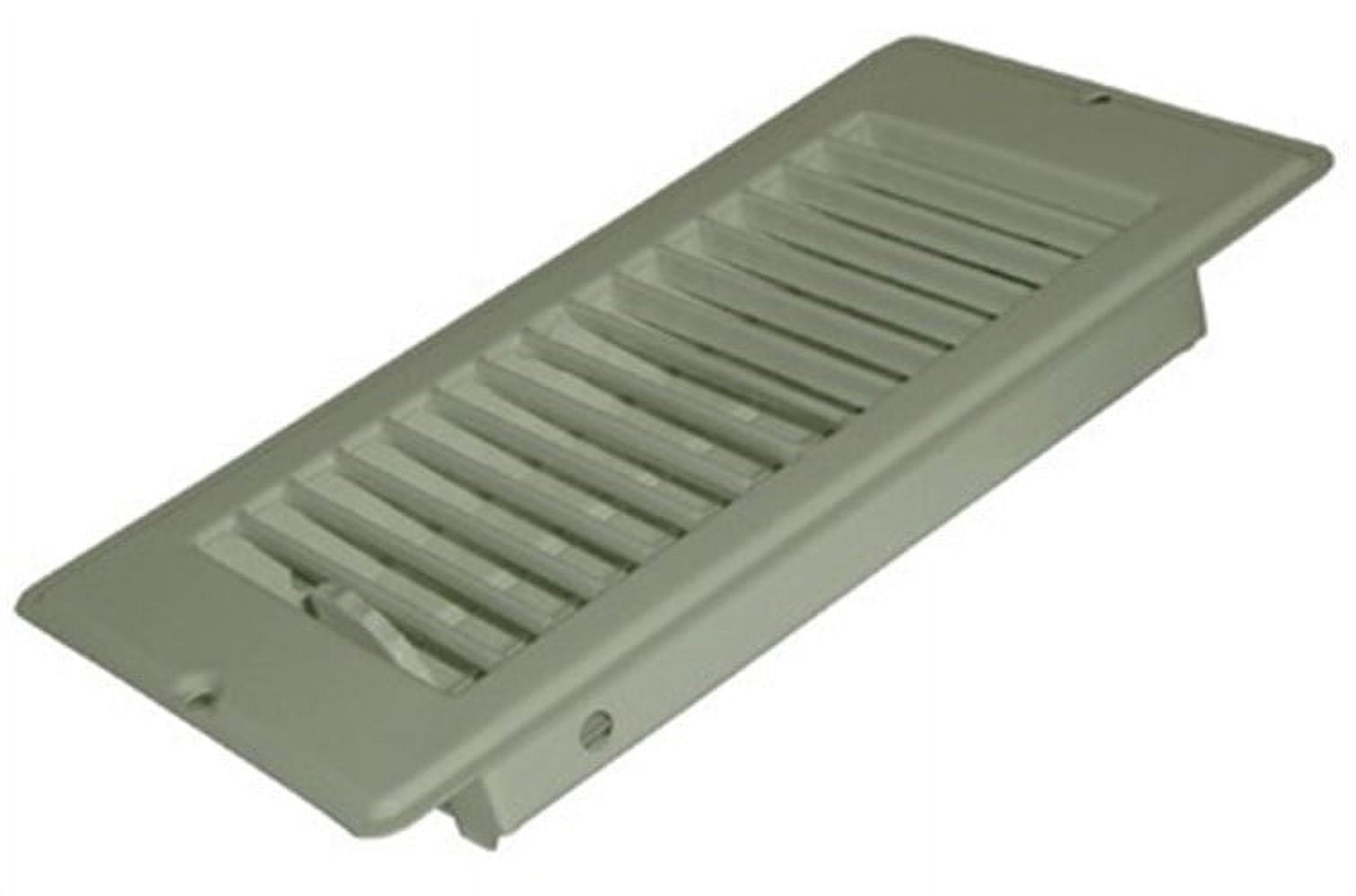 V056IWB 4 x 8-Inch White Metal Floor Register - Quantity 1