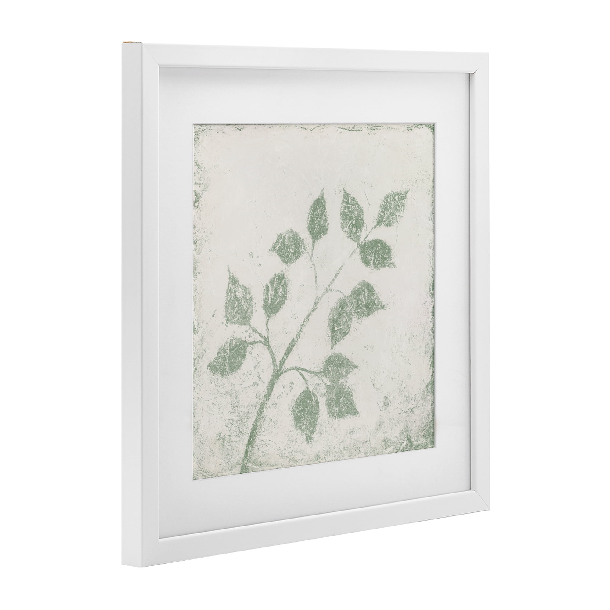Stupell Industries November Leaves Tree Branches White Framed Print Under Glass, design by Michael Marcon