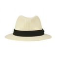 thumbnail image 3 of Paper Straw Panama Fedora Sun Hat, 3 of 8