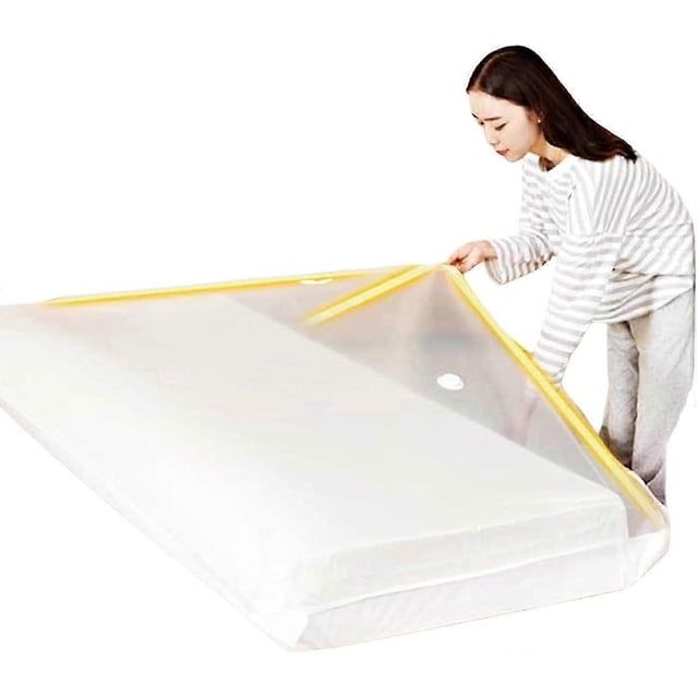 Large Vacuum Storage Bags for Mattresses, Clothes,220 x 100 cm Vacuum Sealed Mattress Bag,Vacuum Bag Storage Bag for Moving/Storage of Foam Mattresses