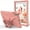 Pink Orange, variant on HCTian Kids iPad Case for 9th/8th/7th Gen - 10.2 inch 2021/2020/2019 with Butterfly Stand, iPad Air 3 10.5 inch &Por 10.5 inch Heavy Duty Protective Cover for Kids