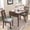Brown, variant on EUROCO 3-Piece Dining Table Set for 2,Rectangular Solid Wood Dining Table with Drop Leaf,2 Dining Upholstered Chairs and MDF Board,Perfect for Small Space, Easy Assembly,Brown