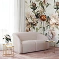 thumbnail image 6 of Yara Pleated Beige Velvet Loveseat, 6 of 13