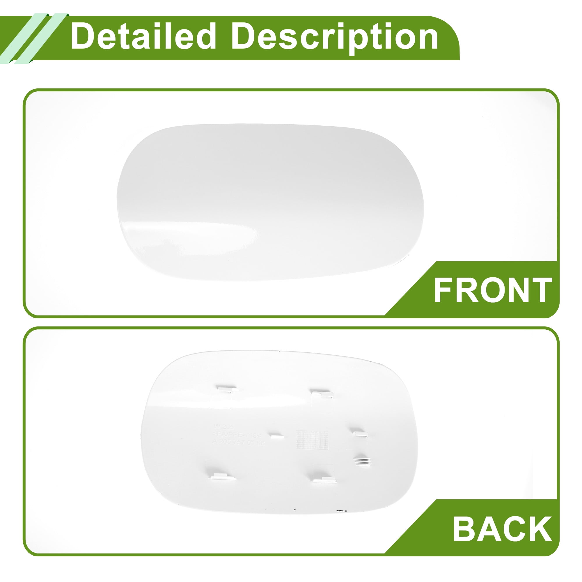 Unique Bargains Fuel Tank Door Cap for Mercedes-Benz C350e 2016-2018 Filler Flap Cover