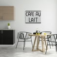 thumbnail image 2 of Stupell Industries CafÃ© Au Lait Sign Geometric Hexagon Pattern, 24 x 30, Designed by Elizabeth Medley, 2 of 5