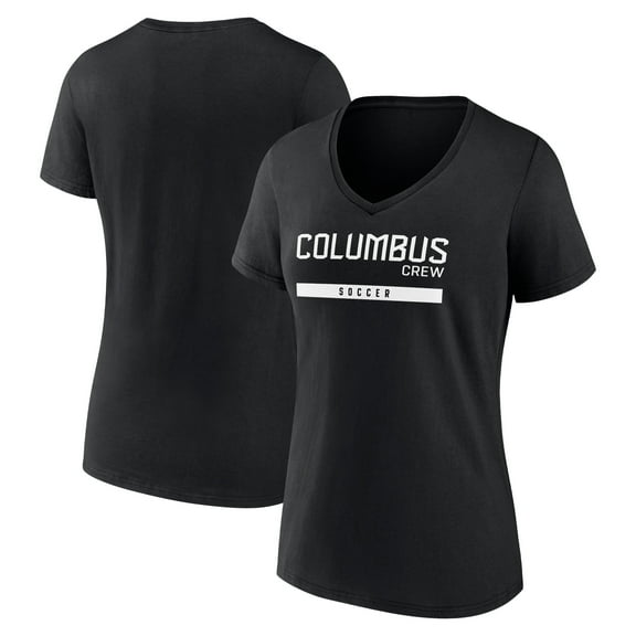 Women's Black Columbus Crew Handball V-Neck T-Shirt