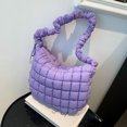 thumbnail image 3 of Bolso tote acolchado de moda para mujer bolso de nube plisado de algodón espacial bolso de compras informal FLhrweasw Nuevo, 3 of 9
