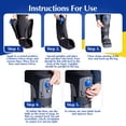 thumbnail image 6 of Brace Direct Lightweight Medical Full Shell Walking Boot - Tall Walking Boot With Air Pump, 6 of 9