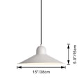 thumbnail image 2 of Kiven Pendant Light with Motion Sensor and 14.7ft Dimmer Switch Cord, Plug-in Pendant Light, Dimmable Macaron Shade for Room, Living Room, Bulb Not Included-1Pack, 2 of 8