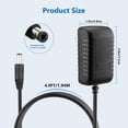 thumbnail image 5 of CoolStuff 5V 2A 10W AC to DC Power Adapter, 5.5x2.1mm DC Barrel Connector, 100-240V Universal Power Supply for 5V Vinyl Record Players & Small Electronics, 4.9Ft Cord, 5 of 7