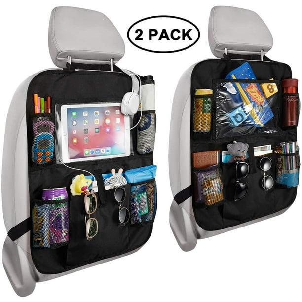 2 Pack Car Seat Organizer Car Backseat Organizer with 10" Table Holder