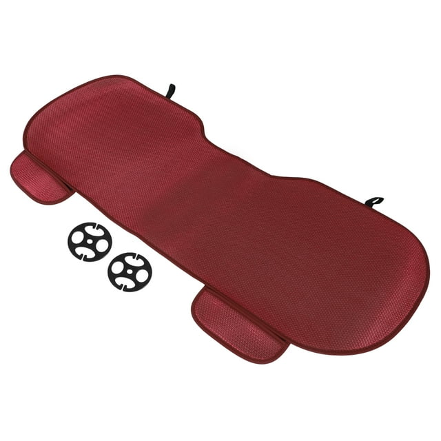 Cojín de asiento trasero de Coche Unique Bargains Vino Rojo PU