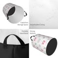 thumbnail image 2 of Fotbe Girl Rabbit Cesto de Ropa con Asas, Cesto Impermeable de Gran Capacidad, Bolsa de Lavado para Dormitorio, Cesto de Ropa con Ruedas y Asas-Small, 2 of 6