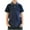 Navy, variant on Kaemgyyd 3-14 Years Boys Button Shirt Casual Short Sleeve Active Golf Tops Lightweight Color Block Collared Summer Tee