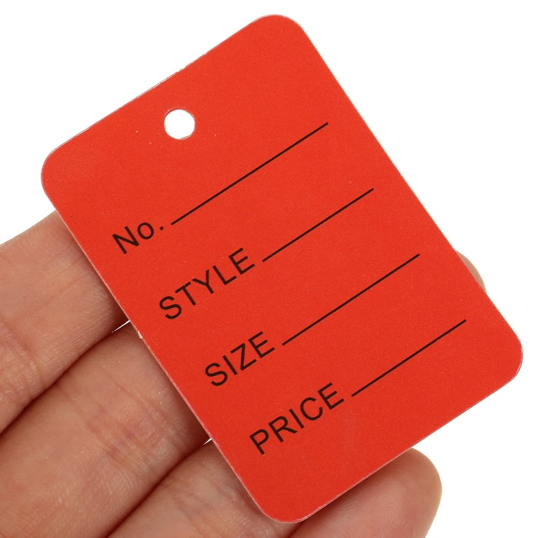 Eease 1000pcs Price Tags Paper Tags Store Hanging Tags Small Price Label Hanging Tags, Size: 5X3.5CM