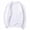 White, variant on DODADAWANJ Oversized T Shirts Men Loose Fit Long Sleeve Tshirts Lightweight Round Neck Sweatshirts Solid Color Casual Pullover Tops Red M