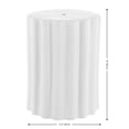 thumbnail image 3 of SAFAVIEH Tulett 18" Modern Solid Ceramic Garden Stool, White, 3 of 7