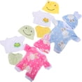 thumbnail image 2 of 4 juegos de ropa realista para muñecas Reborn, conjunto de pijamas para perros para muñecas americanas de 12 pulgadas, bonita muñeca bebé, accesorios de ropa de animales, 2 of 7