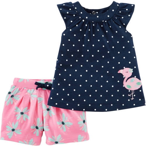 Newborn Baby Girl Tank Top and Short Set