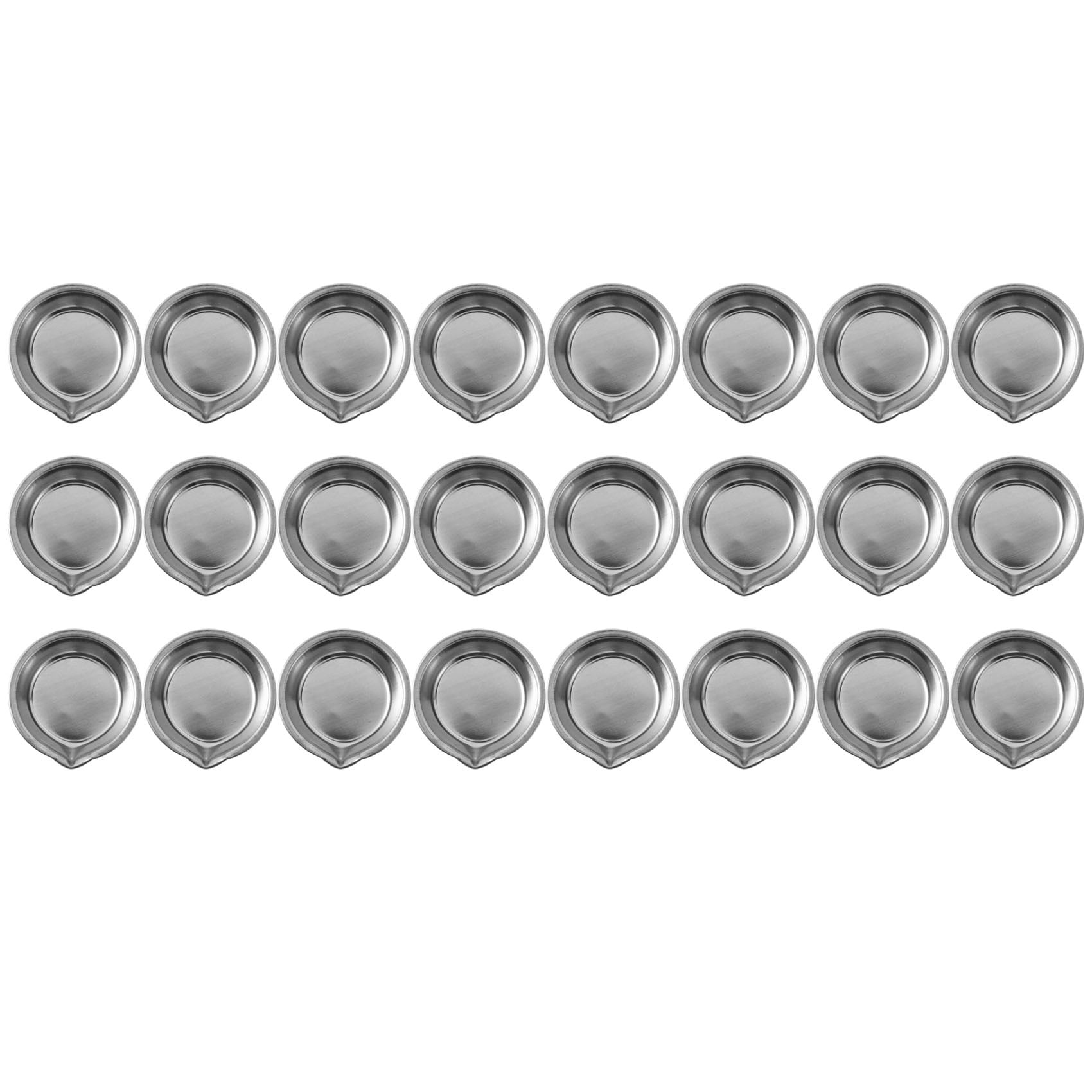 OIAGLH 36Pcs Makeup Palette Stainless Steel Small Round Paint Tray Artist  Watercolours Paint Mixing Palette Tray For Artist 