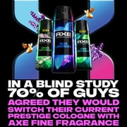 AXE Fine Fragrance Collection Premium Deodorant Body Spray For Men With 72H Odor Protection And Freshness Blue Lavender Infused With Lavender, Mint, And Amber Essential Oils ,4 oz