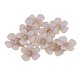 thumbnail image 3 of 10 botones de perla de 5 pétalos con parte trasera plana para broches, joyas para el cabello y pendientes. Blanco, 3 of 9
