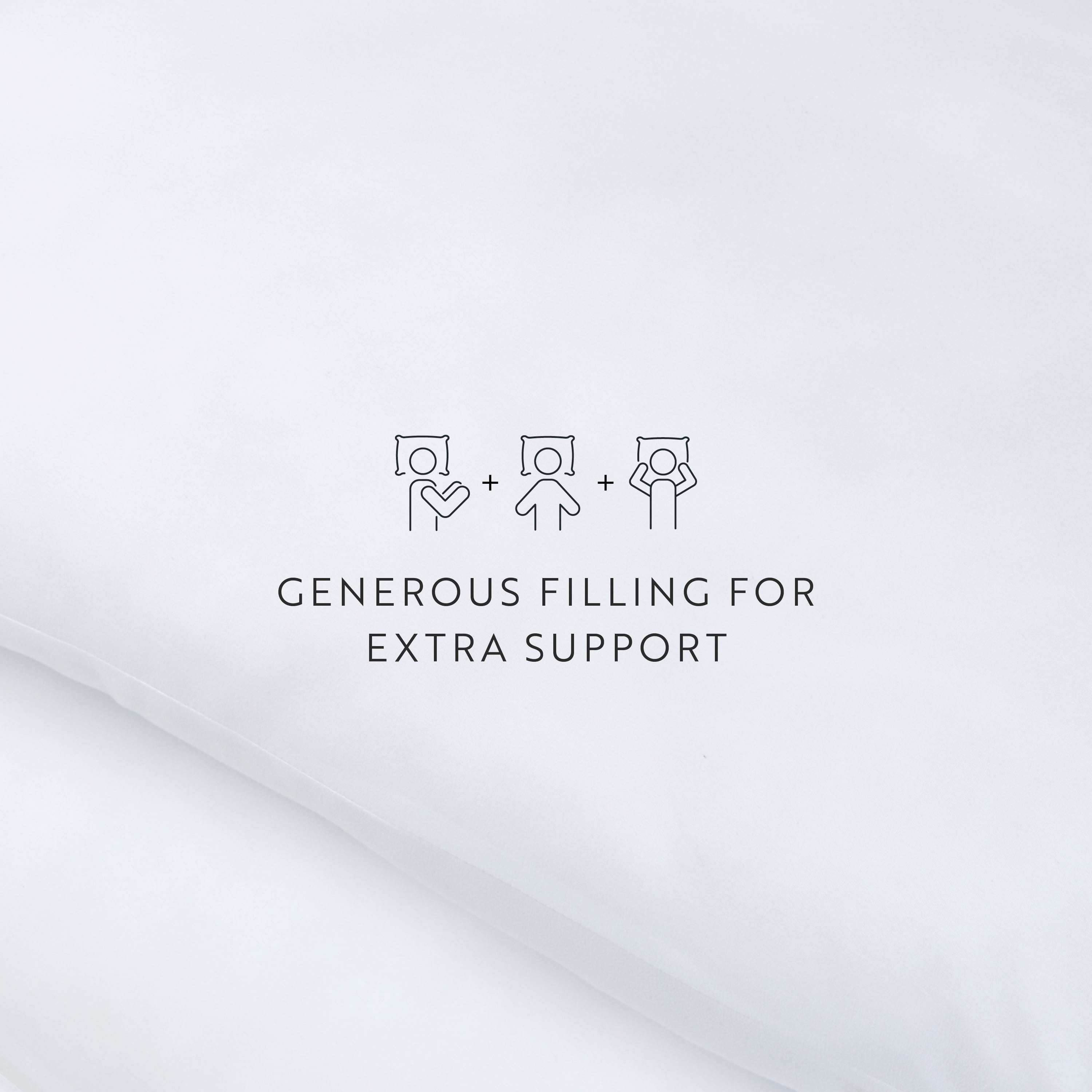 Noble Linens 2-Pack Plush Bed Pillows Set, King