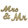 thumbnail image 3 of Mr Mrs Sign, Separate Design Wedding Decorative Letters Bright Powder Beautiful Calligraphy  For Festival Engagements Anniversary Party Gold,Silver, 3 of 8
