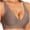 Gray, variant on SMihono Stylish Womens Wireless Seamless Bras Deep V No Underwire Push Up Bras Supportive Full Coverage Bralettes Plunge T Shirt Bra Beige M