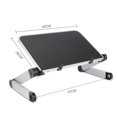 thumbnail image 1 of Soporte plegable para computadora portátil Soporte elevador ajustable para computadora portátil (negro ampliado) Likrtyny Para estrenar, 1 of 8