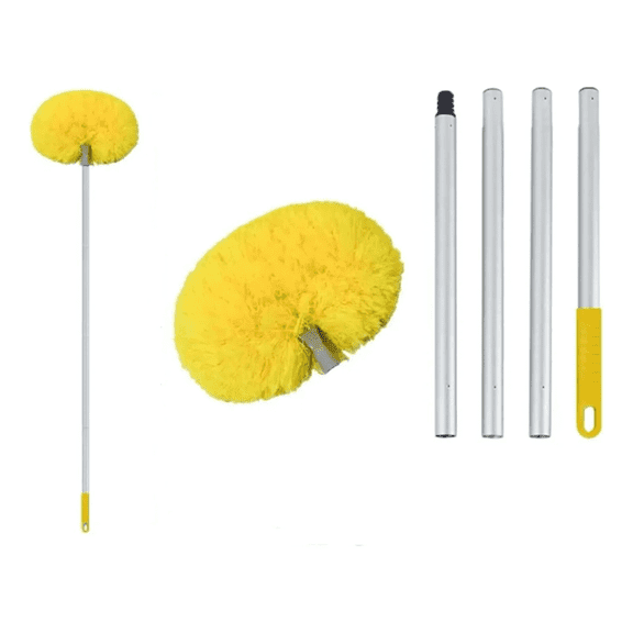 Reusable Microfiber Ceiling Fan Duster – Extendable 13–49.7″ Handle, Washable Fan Blade Cleaning Tool, Home Dusting Tool for High Ceilings, Furniture, and Windows