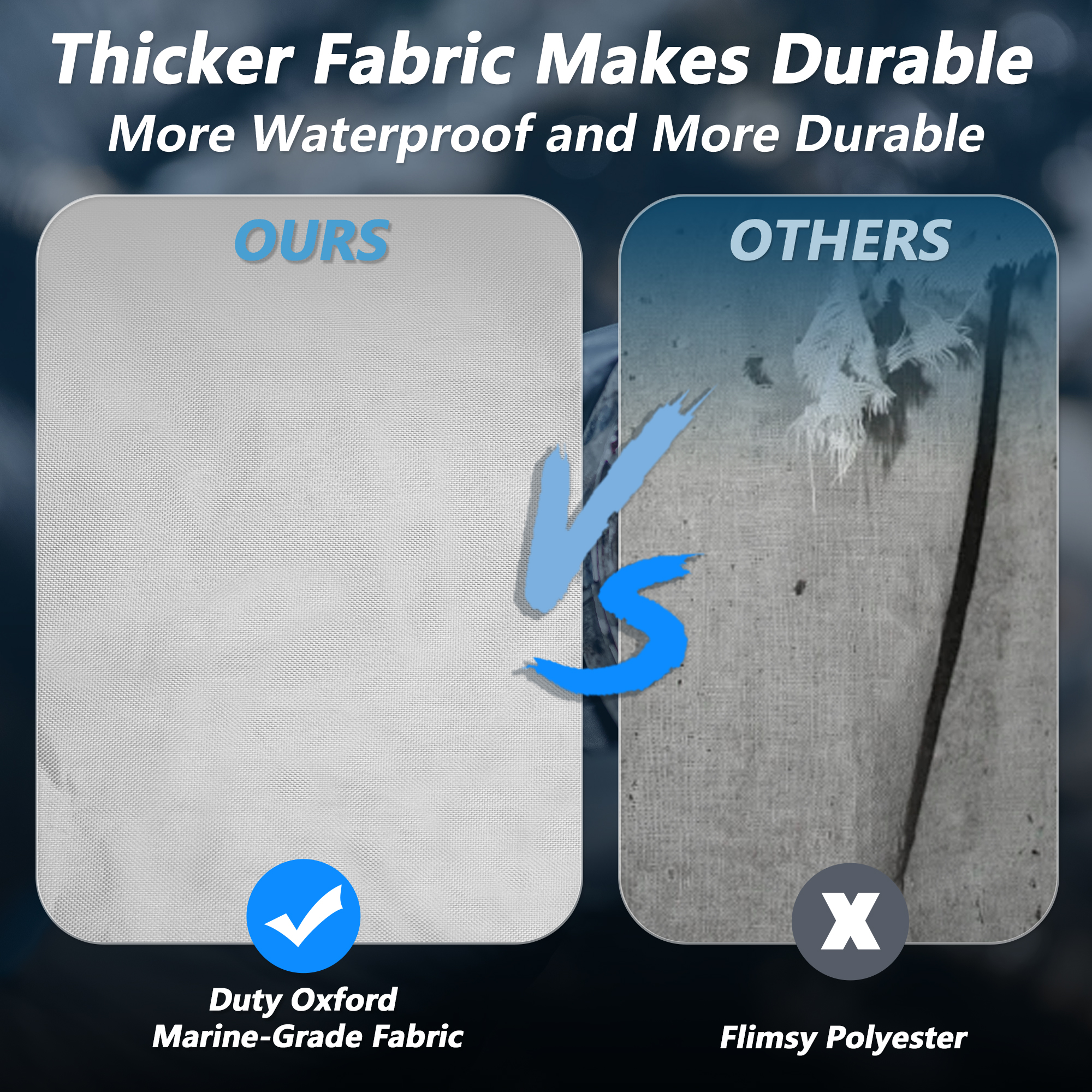Unique Bargains 300D Duty Oxford Anti-UV Waterproof Trailerable PWC Cover Silver 90"