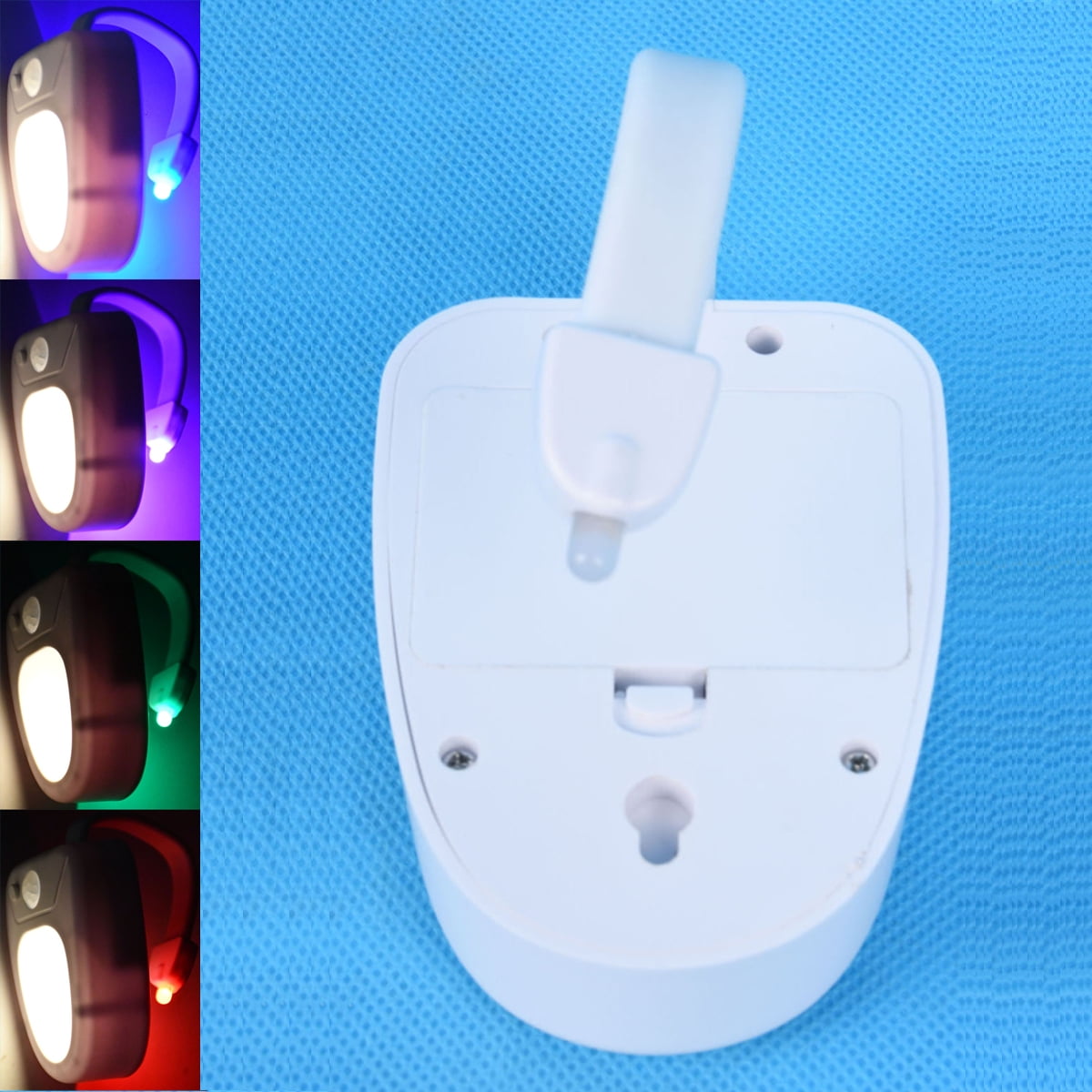 1pc Toilet Motion Sensor Night Light, 16 Color Bathroom Sensing1ight  Intelligent Sensing Bathroom LED Light Body Movement ActivatedSeat Up/down Sensing  Night Light Lighting