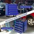 thumbnail image 6 of Seizeen Tool Box for Garage Organization, Heavy-Duty Red Tool Chest 5 Storage Drawer, Rooling Tool Cart Lockable for Repair Shop, Smooth Ball-Bearing Drawers, 6 of 7