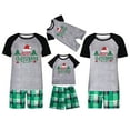 thumbnail image 1 of Penkiiy Matching Family Pajamas Christmas Pajamas for Family Xmas Matching Sets Short Sleeve Shirts and Plaid Shorts Santa Christmas Tree Sleepwear Two-piece Sets Gray S, 1 of 6