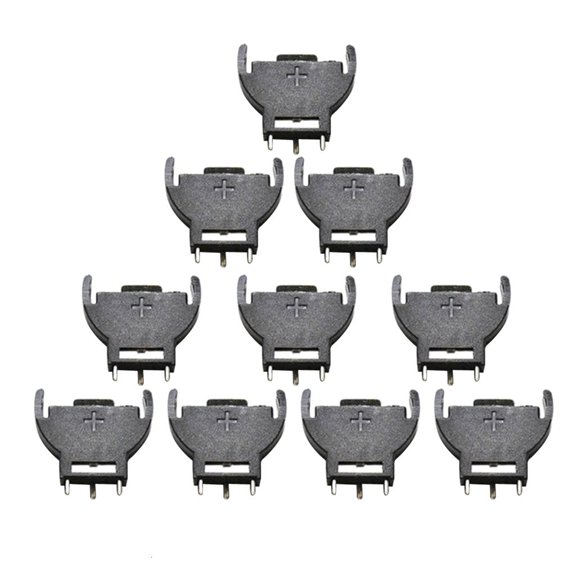 CIYISON 10Pack CR2032 2032 3V Battery Button Cell Holder Socket for Case Battery Holder