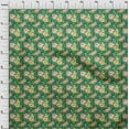 thumbnail image 4 of oneOone Cotton Cambric Green Fabric Florals Fabric For Sewing Printed Craft Fabric By The Yard 42 Inch Wide, 4 of 4