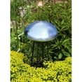 thumbnail image 4 of Achla Designs Crackle Glass Garden Toadstool Gazing Ball, Blue Lapis, 4 of 4