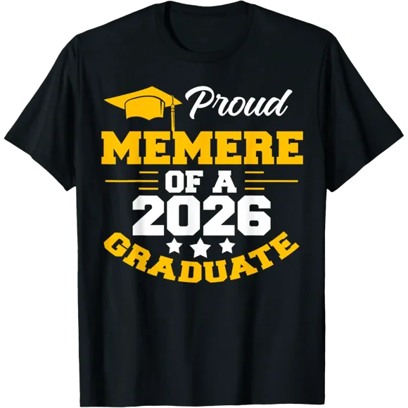 Proud Memere Of 2026 Senior Graduate College University T-Shirt
