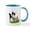 White/Blue Inside, variant on CafePress - Easter Kitten With Basket Of Colored Eggs Mugs - 11 oz Ceramic Mug - Novelty Coffee Tea Cup