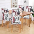 thumbnail image 7 of BZSMCE Chairs Slipcovers Dining Chair Covers Smiled Snowman Creative Pattern, 7 of 7
