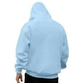 thumbnail image 4 of sususu Hoodies for Men Male And Women Fall Winter Solid Color Coconut Printing Sweater Hooded Long Sleeve Pocket Sweater,Light Blue,XXL, 4 of 6