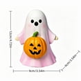 thumbnail image 3 of BooBubble Halloween Cute Pink Ghost Figurine, 4.72in Halloween Decorations, Cute Ghost Tabletop Ornaments, 3 of 6