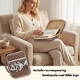 thumbnail image 3 of Xoenoiee Brown Cow Print Bible Cover for Women Men, Quilted Bible Carrying Case Church Bag with Multiple Pockets, Large Capacity Bible Case with Handle, 3 of 7