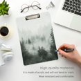 thumbnail image 3 of FORMRS Acrylic Clipboard with Low Profile Clip Standard A4 Letter Size, 12.5" x 9", Foggy Forest, 3 of 8