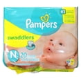thumbnail image 2 of Pampers Swaddlers Soft and Absorbent Diapers, Size N - 20 Ct, 2 of 6