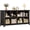 Black Oak, variant on Farmhouse 9-Cube Storage Organizer for Living Room, White | Home Organization Lovers, Wood & Metal, Holds 584 Lbs, Anti-Tip & Stabilizers
