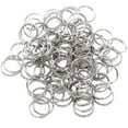 thumbnail image 1 of Unique Bargains 100Pcs 12mm Diameter Split Key Ring Chain Keyring Keychain Loop, 1 of 1