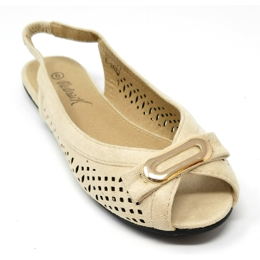 tan slip on flats